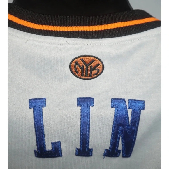 New York Knicks Jeremy Lin Adidas Jersey XXL 54 - Picture 11 of 12